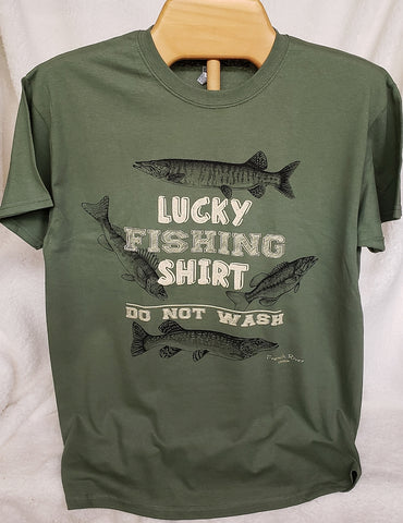 Lucky Fishing Shirt T591 Military Green
