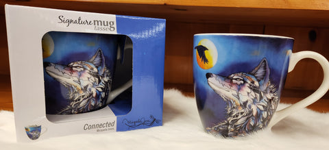 Connected by Micqaela Jones - Fine China Mug 18oz/530ml