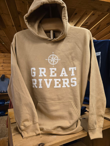 Great Rivers Shirt with French River Map on back