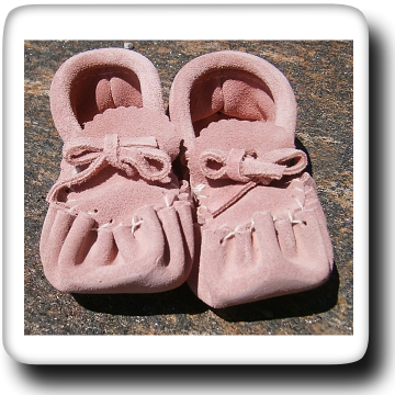 Suede Moccasin Pink #320B (size 2-6)