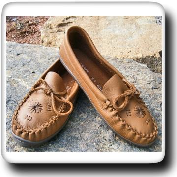 Leather Moccasin with sole #2672007L