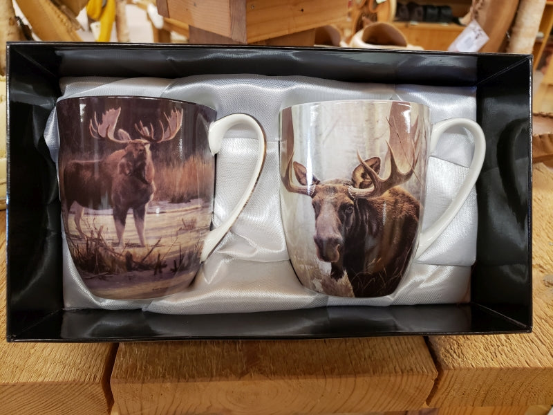 Robert Bateman Moose Mugs Set of 2 MC020171