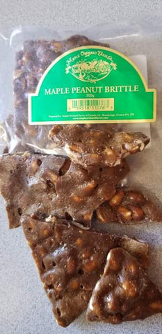 Maple peanut brittle